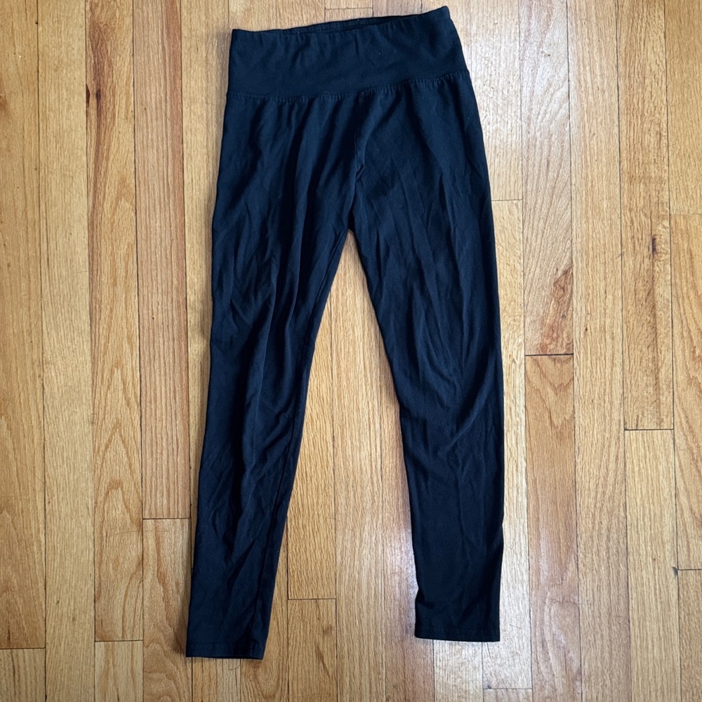 Abercrombie Kids Black Crop Leggings
